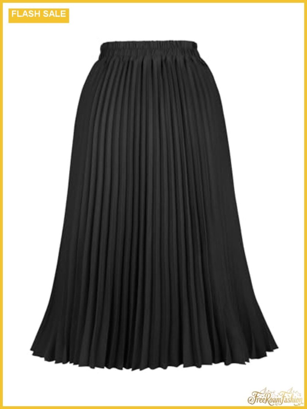 Women's Pleated A-Line Swing Skirt Flared Polyester All-Season